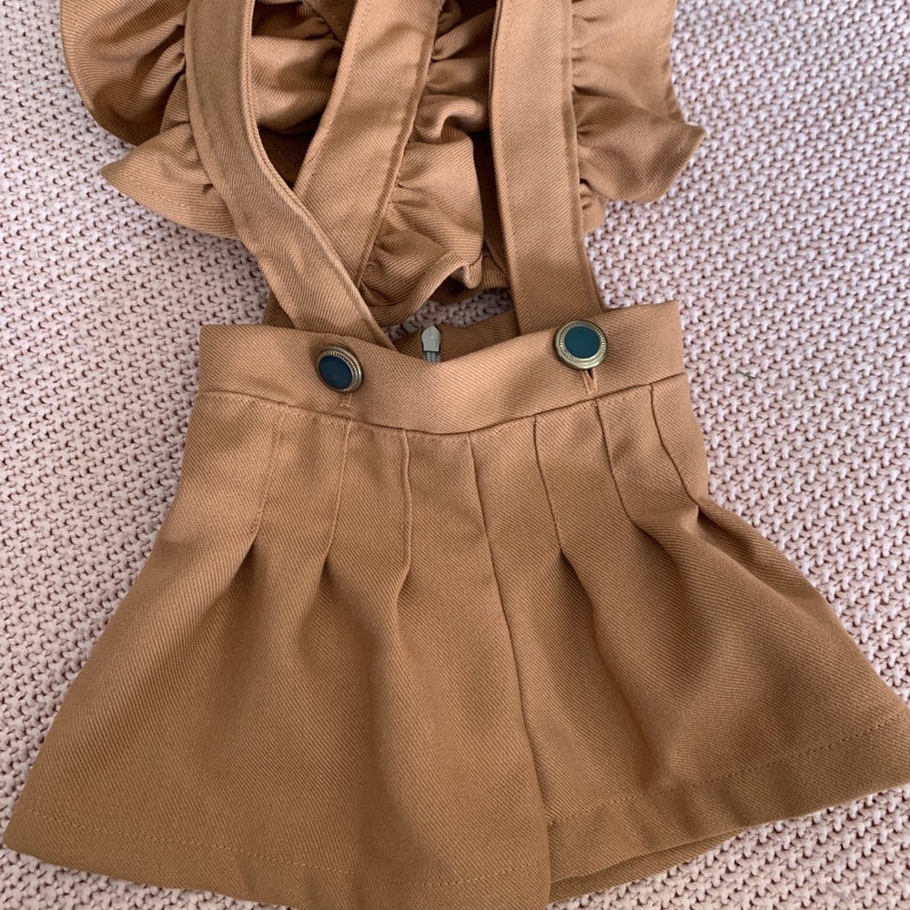 Sadie the NYT shirts with suspenders